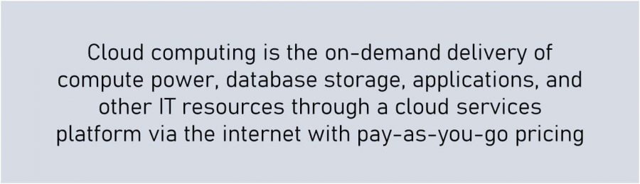 definition of cloud computing