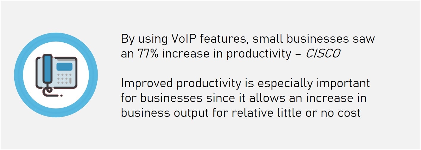 Benefits of VoIP - Increased productivity