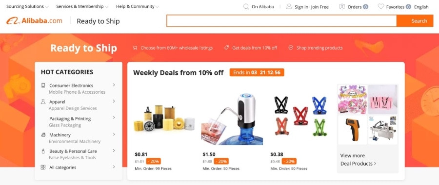 B2B Wholesale Marketplace - Alibaba