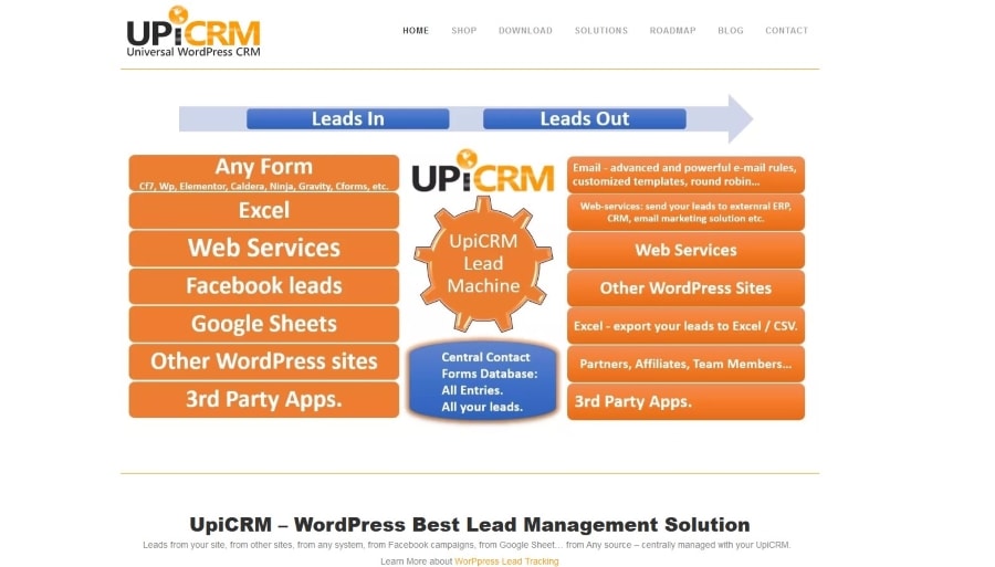 Best WordPress CRM - UpiCRM